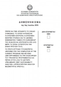 Referendum 2015 in Griechenland