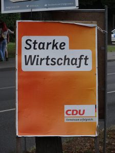 CDU Wahlplakat Wirtschaft