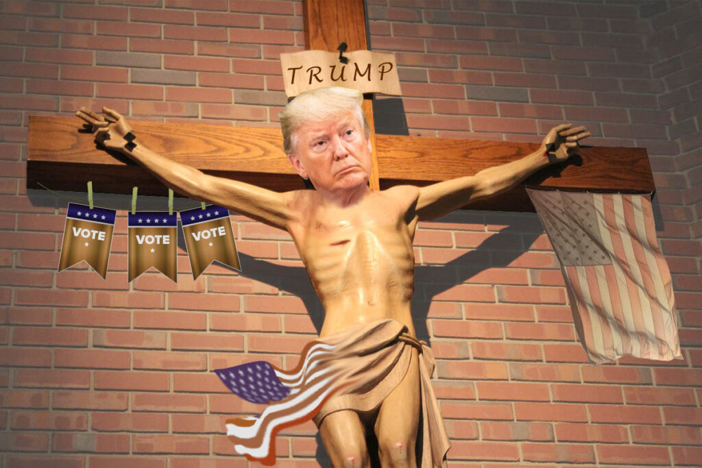 Trump am Kreuz